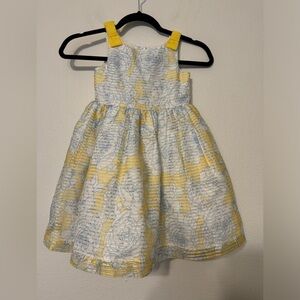 Janie & Jack Stripped Floral Dress Sz 4